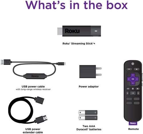 Roku Streaming Stick+ | HD/4K/HDR Streaming Device with Long-range Wireless - [Black Friday]