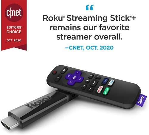 Roku Streaming Stick+ | HD/4K/HDR Streaming Device with Long-range Wireless - [Black Friday]