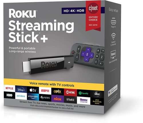 Roku Streaming Stick+ | HD/4K/HDR Streaming Device with Long-range Wireless - [Black Friday]