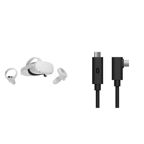 Oculus Quest 2 (128 GB) Advanced All-In-One Virtual Reality Headset - Streamer Bundle (Christmas)