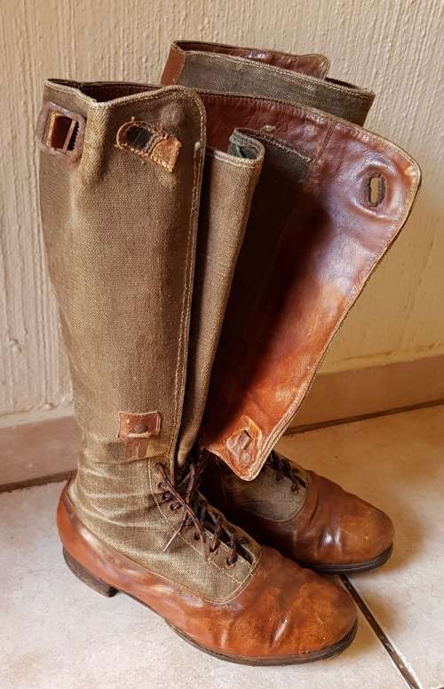 WW2 Tropical Boots RARE 1st Pattern Luftwaffe Afrika Korp