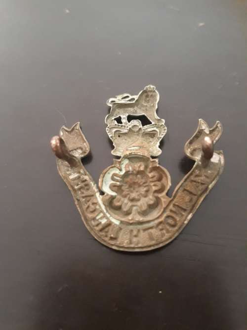 The Loyal North Lancashire Regiment 1901-1920 Bimetal (two pins)
