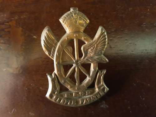 WW2 South African Railways and Harbours Cap Badge 1940-1945 -Both Pins
