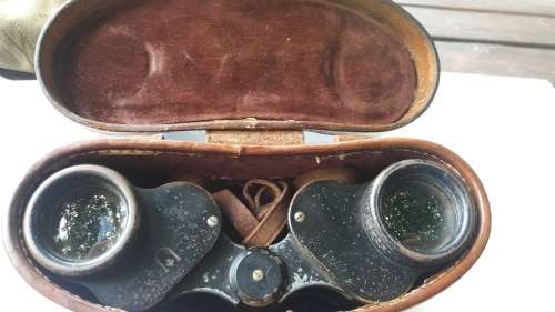 Military SA Union-Ross London "Steplawe"Stereo Prism Binoculars Power-8 Field 8 1/2 -1930's