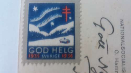 National Socialist Workers Party-.Swedish Socialist Union 1933-1938-Holiday Greetings