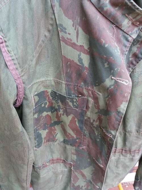 Recce issue(1970-1976) first pattern combat camo set-Large Size to a officer in the S.A.D.F