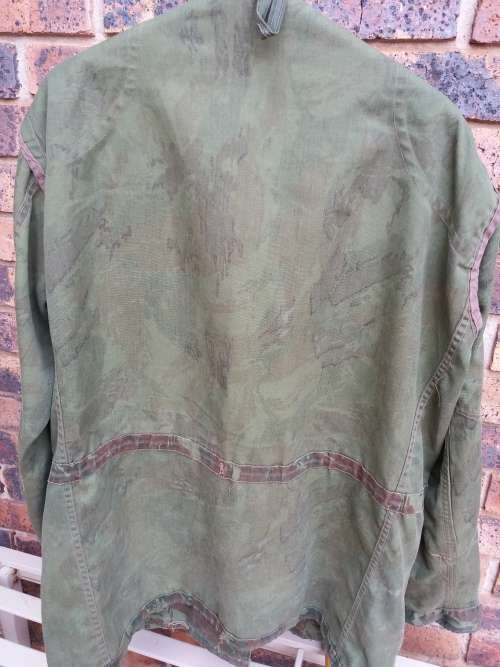 Recce issue(1970-1976) first pattern combat camo set-Large Size to a officer in the S.A.D.F