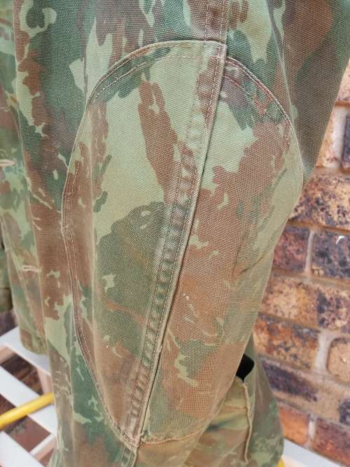 Recce issue(1970-1976) first pattern combat camo set-Large Size to a officer in the S.A.D.F