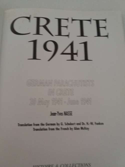 Two Books-" Fallschirmjager in Crete "& Green Devils- Histoire & Collections