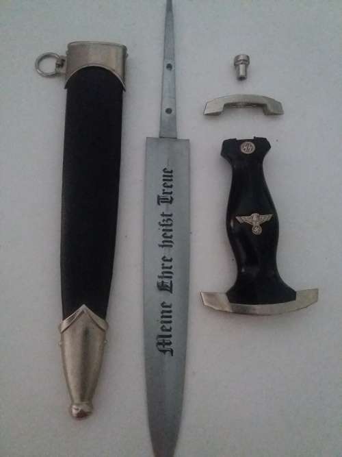 Copy German SS Dress Dagger Nice Quality Dagger with parts on handle tight fitting no gaps
