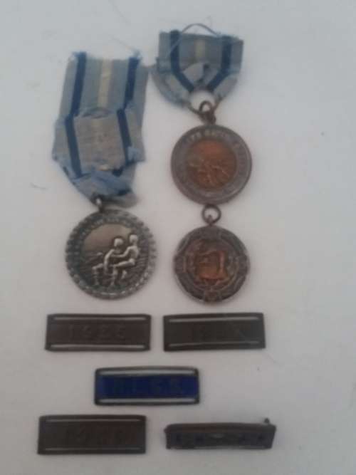 L.F. East-South African "Prisoner of War" Stalag V11- A -Royal Life Saving Medals 1930s