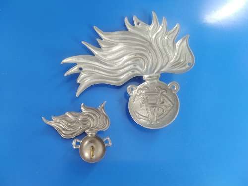 WW2 Italian Police  NCO & Officers Badges