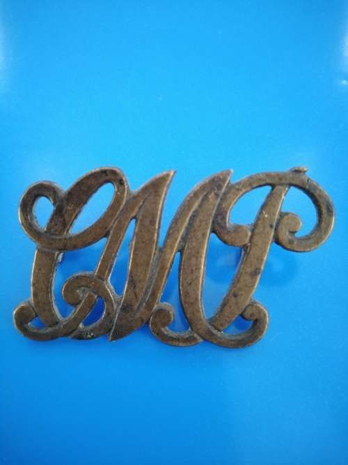 Cape Mounted Police -Shoulder Title Worn 1913-1914(Owen 1841)&Collar Badge (Owen 1839)