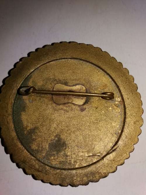 German Gau Champion Badge in Gold with Oakleaves1944 Pistol Shooting Award,51.5mm Dia