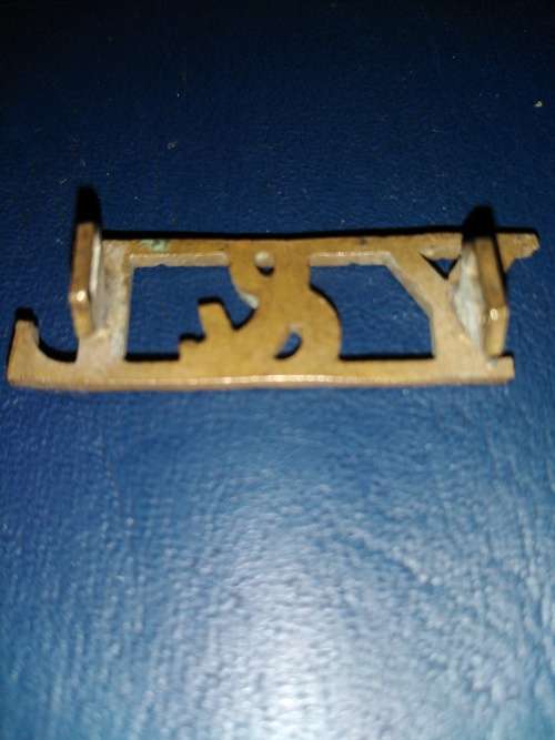 Boer War Y and L Other Ranks Shoulder Title with Square Lugs