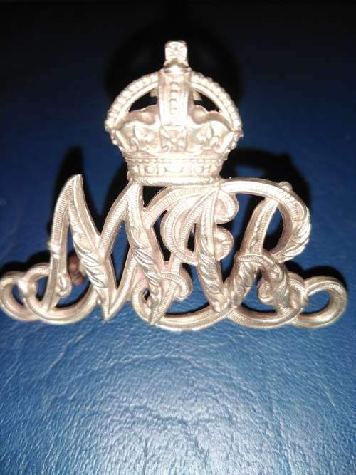 Natal Mounted Rifles White Metal Slouch Hat Cap Badge Worn Prior to 1915 4 lugs