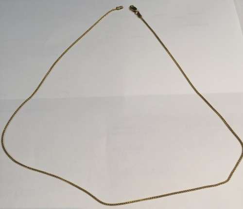 9  carat  Gold Wheat necklace cm 45