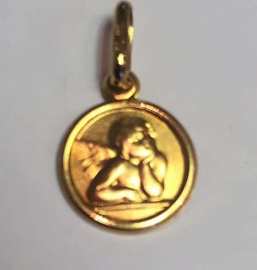 9  carat  Gold - Angel 10 mm wide