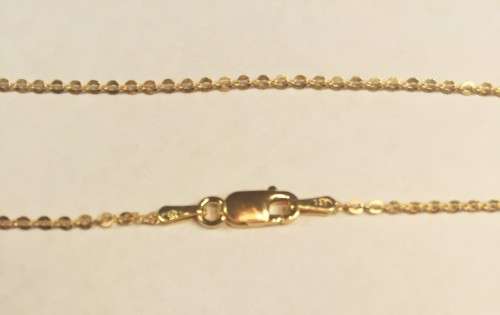 9  carat ----- Imported Gold Anchor necklace----cm 40