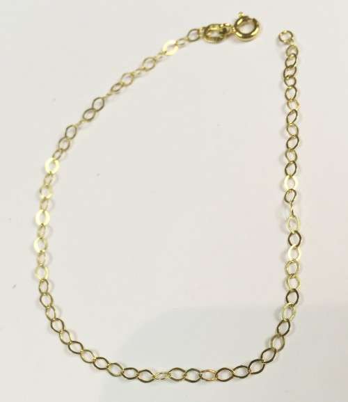 9K solid  9 carat  Gold,  Anchor bracelet Cm 19 long