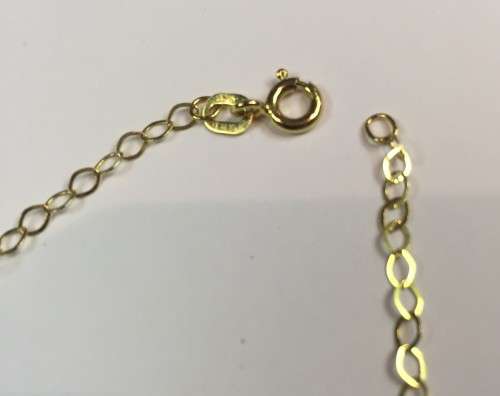 9K solid  9 carat  Gold,  Anchor bracelet Cm 19 long