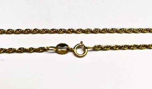 9K solid  9 carat gold , Round necklace suitable  for  pendants ------- cm 50 long