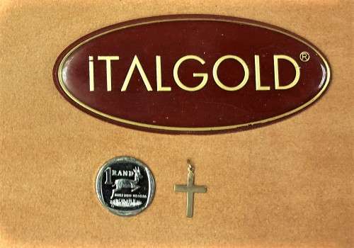 9K /9carat solid Gold - small Flat Cross 20 mm long