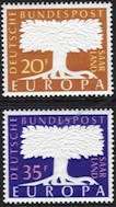 Saar land- year 1957, complete set of 2 Val.-MNH Europa Thematic