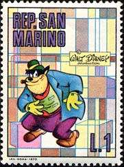 San Marino - year 1970-  unmounted   complete set  of 10 val. -Thematic  Disney