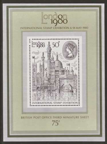 Great Britain commemorative stamp-  Year 1980-complete  unmounted  ms. Mint Never Hinged