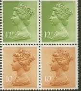 Great Britain   stamp   unmounted  GB  10p+10p+12p+12p