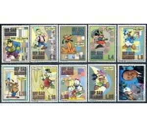 San Marino - year 1970-  unmounted   complete set  of 10 val. -Thematic  Disney