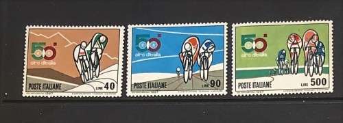 Italy Year 1967-MNH -commemorative stamps , complete unmounted sets of 3 val. giro d'Italia