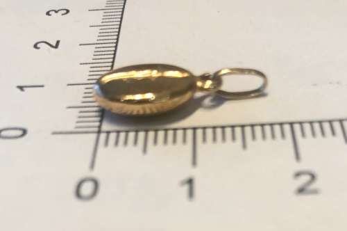 9K solid 9 carat Gold , stunning imported charm -Coffee bean