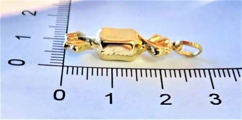 9K / solid 9 carat Gold , stunning imported charm -Toffee sweet