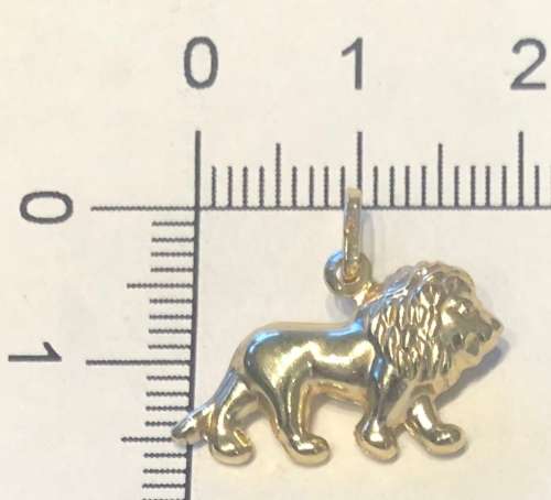 9K solid 9 carat Gold- stunning imported charm -Lion