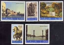 ITALY  year 1973- Unmounted Mint ,Never Hinged,  Save Venice-5Val.-Bid per stamp
