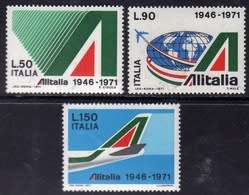 ITALY  year 1971- Unmounted Mint ,Never Hinged, 3 val  Superb  condition -Bid per stamp