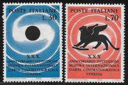 Italy Year 1962 -Mint unmounted- MNH  -2 val commemorative stamps ,  Film complete set-Bid per stamp