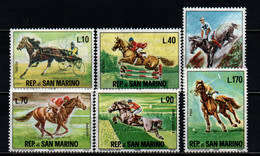 San Marino - year 1965 unmounted complete set of 6 val -  MNH- sports horses