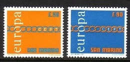 San Marino - year 1971  unmounted 2 val -complete set MNH- Europa
