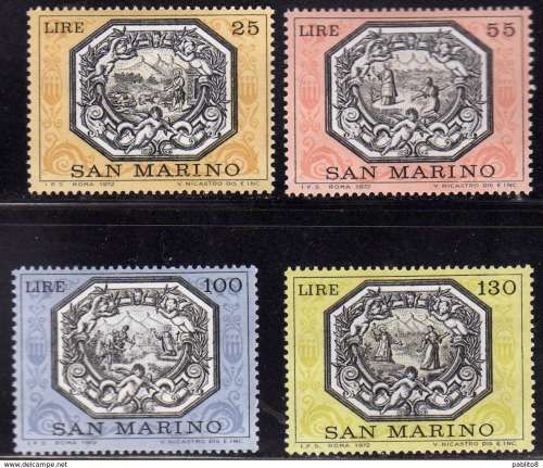 San Marino - year 1972  unmounted 4 val -complete set MNH-allegorie