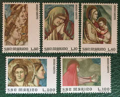 San Marino - year 1975 unmounted 5 val -complete set MNH- holy year