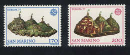 San Marino - year 1977 unmounted 2 val -complete set MNH-europa