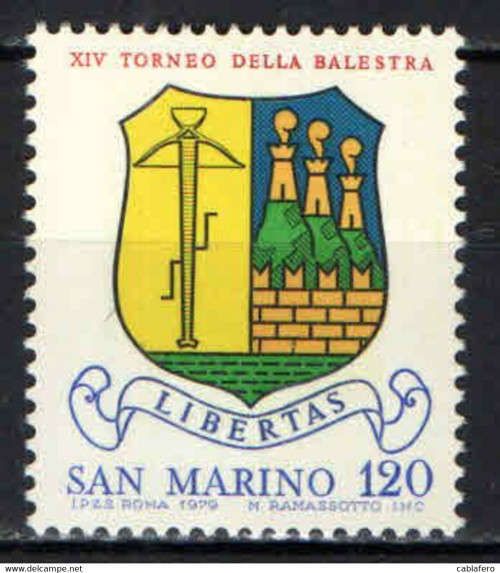 San Marino - year 1979 unmounted 1 val -complete set MNH-Balestra