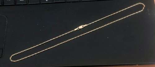 genuine 9 carat ----Imported Fine Gold alternate 1/1 necklace ---- cm 45----clearance item