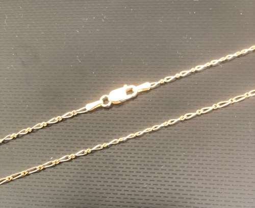 genuine 9 carat ----Imported Fine Gold alternate 1/1 necklace ---- cm 45----clearance item