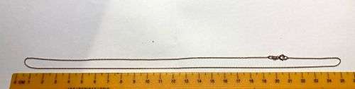 18 K - genuine  18 carat , Rose gold medium  tiffany link Necklace- ---------   cm 50 long