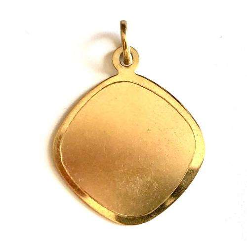 9Kt solid, 9 carat Gold- stunning regular size Disc----satin and shiny finish