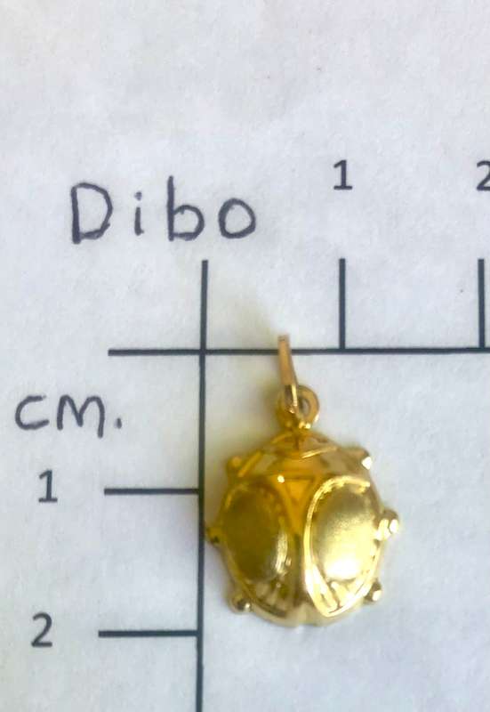 9K solid 9 carat yellow Gold , stunning imported charm -satin Ladybird
